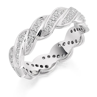 Grain-Set Full Eternity Ring, 0.45ct total (FET1807)
