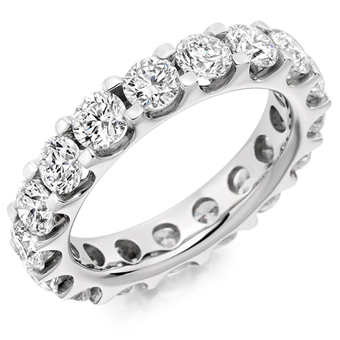 Micro-Claw Diamond Full Eternity Ring, 4.0ct