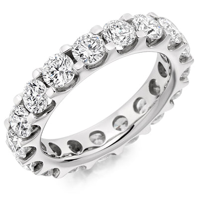 Micro-Claw Diamond Full Eternity Ring, 4.0ct
