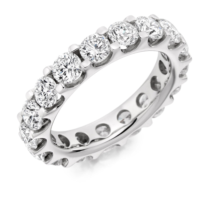 Micro-Claw Diamond Full Eternity Ring, 4.0ct