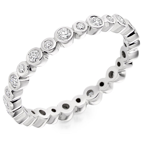 Rubover Diamond Full Eternity Ring, 0.55ct