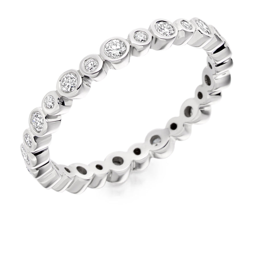 Rubover Diamond Full Eternity Ring, 0.55ct