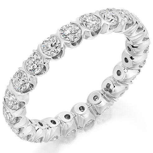 Bar-Set Diamond Full Eternity Ring, 2.0ct