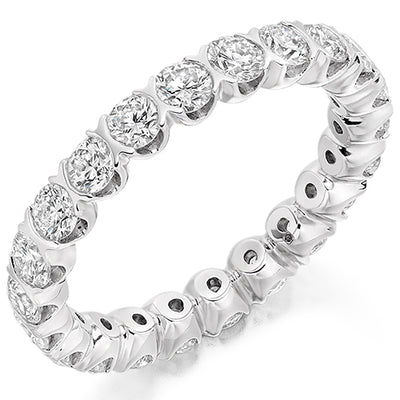 Bar-Set Diamond Full Eternity Ring, 2.0ct