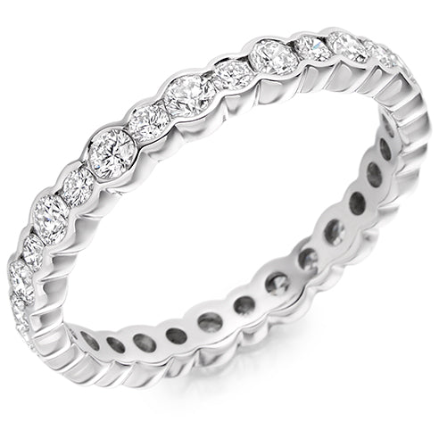 Rubover Diamond Full Eternity Ring, 1.15ct