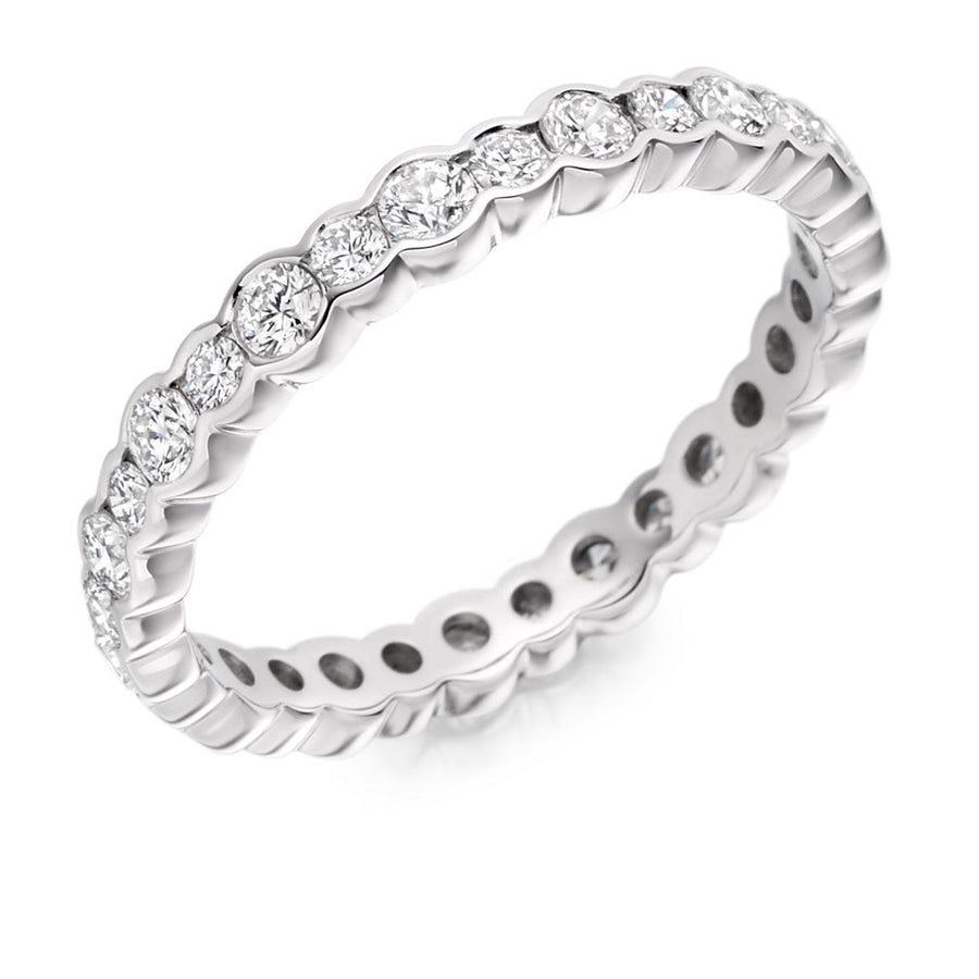 Rubover Diamond Full Eternity Ring, 1.15ct