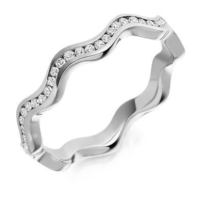 Channel-Set Diamond Full Eternity Ring, 0.36ct