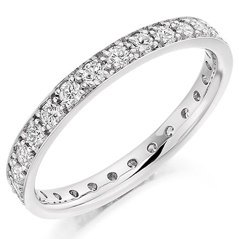 Grain-Set Diamond Full Eternity Ring, 0.8ct
