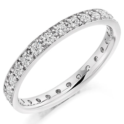 Grain-Set Diamond Full Eternity Ring, 0.8ct