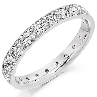 Grain-Set Diamond Full Eternity Ring, 1.2ct