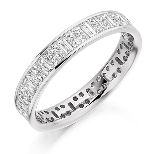 Invisible-Set Channel Full Eternity Ring, 1.35ct total