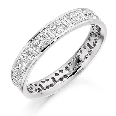 Invisible-Set Channel Full Eternity Ring, 1.35ct total