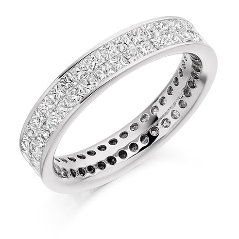 Invisible-Set Channel Full Eternity Ring, 2.1ct total
