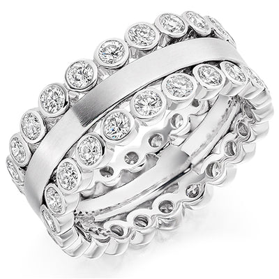 Rubover Full Eternity Ring, 1.75ct total
