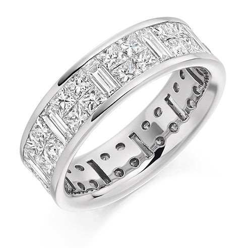 Invisible-Set Diamond Full Eternity Ring, 4.25ct