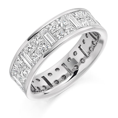 Invisible-Set Diamond Full Eternity Ring, 4.25ct