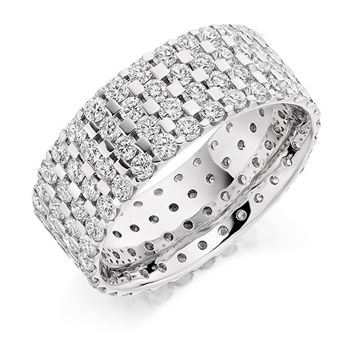 Micro-Pavé Diamond Full Eternity Ring, 2.7ct