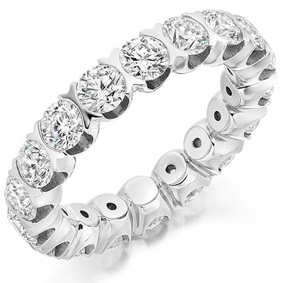 Bar-Set Diamond Full Eternity Ring, 4.0ct