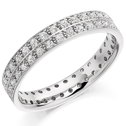 Grain-Set Full Eternity Ring, 0.8ct total