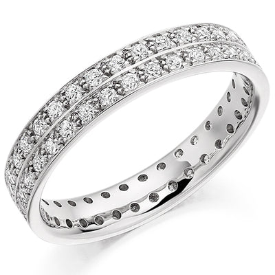 Grain-Set Full Eternity Ring, 0.8ct total