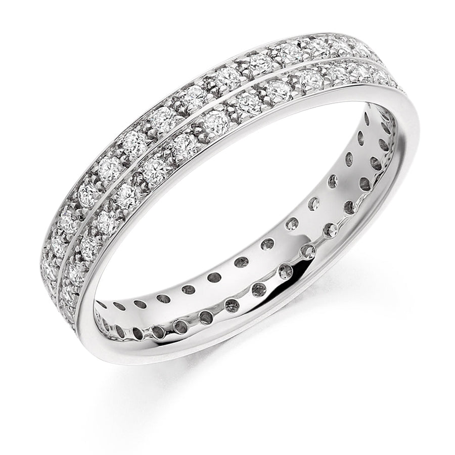 Grain-Set Full Eternity Ring, 0.8ct total