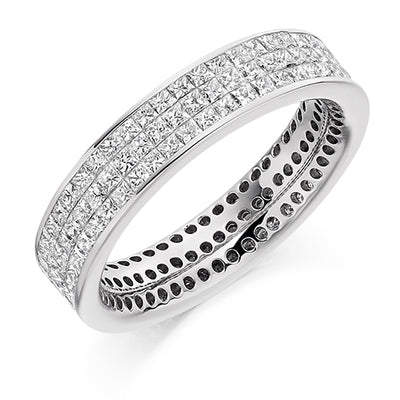 Invisible-Set Channel Full Eternity Ring, 2.3ct total