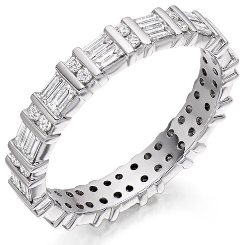 Bar-Set Full Eternity Ring, 1.0ct total (FET2043)