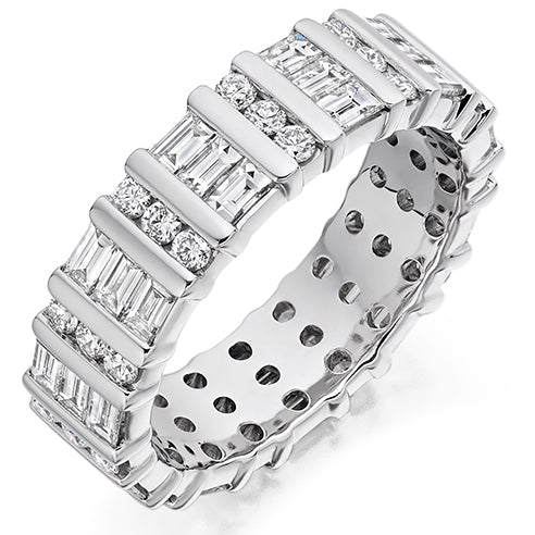 Bar-Set Full Eternity Ring, 2.5ct total