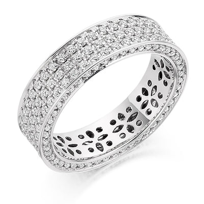 Pavé Diamond Full Eternity Ring, 1.5ct