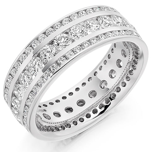 Channel-Set Full Eternity Ring, 2.6ct total