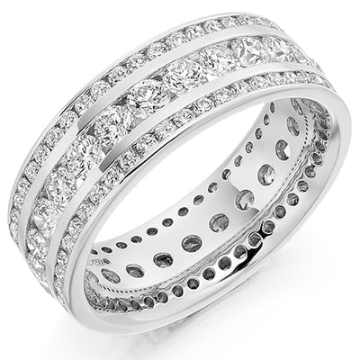 Channel-Set Full Eternity Ring, 2.6ct total