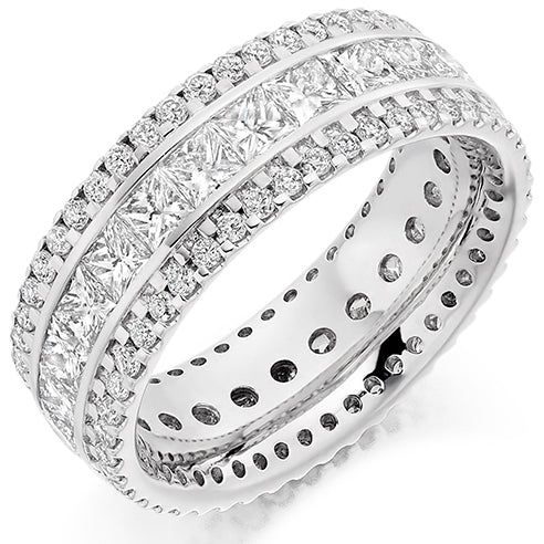 Channel & Micro-Claw Full Eternity Ring, 3.5ct total
