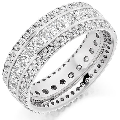 Channel & Micro-Claw Full Eternity Ring, 3.5ct total