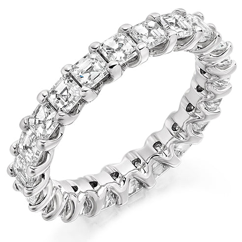Claw-Set Diamond Full Eternity Ring D, 3.0ct