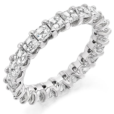 Claw-Set Diamond Full Eternity Ring D, 3.0ct