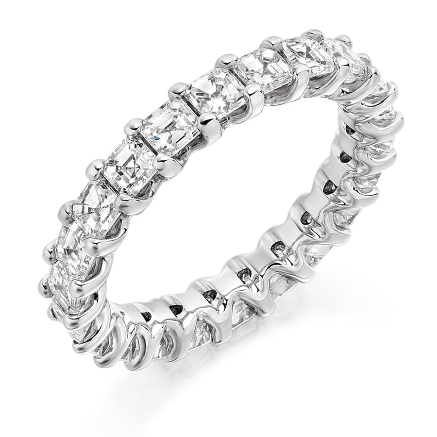 Claw-Set Diamond Full Eternity Ring D, 3.0ct