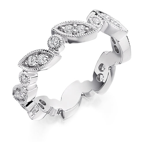 Rubover Full Eternity Ring, 0.5ct total (FET2118)