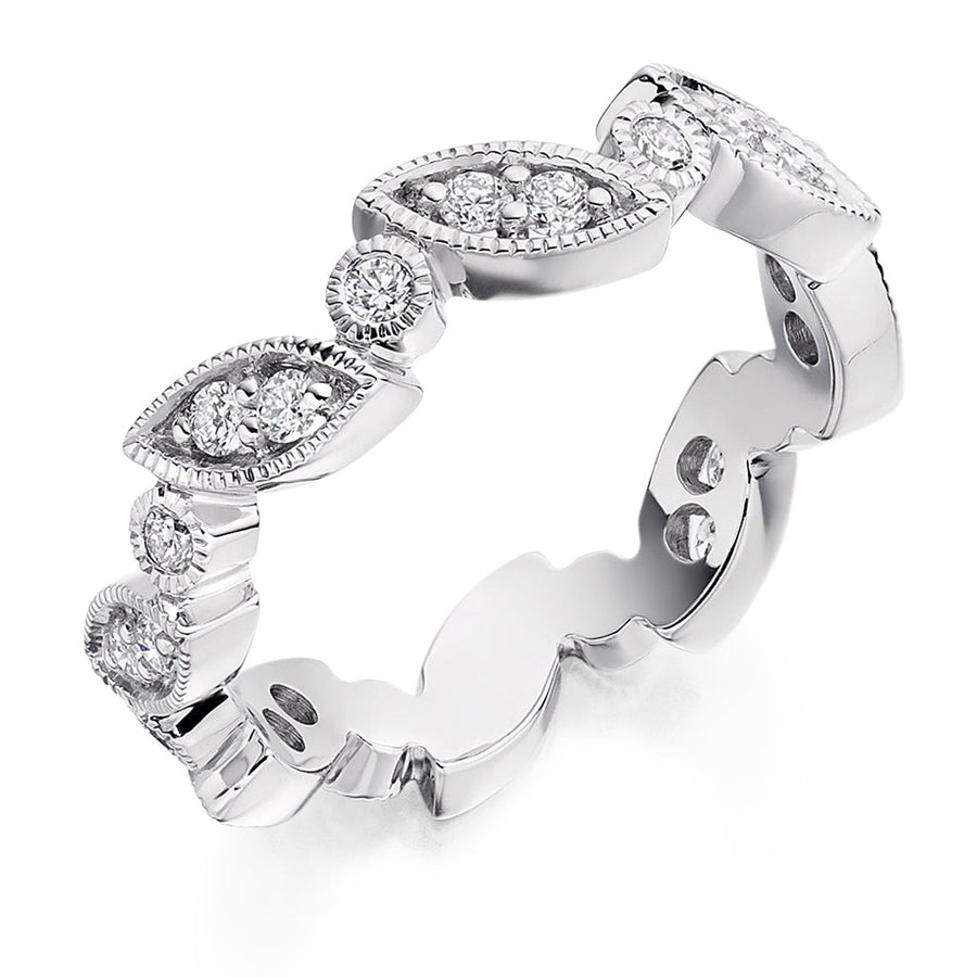 Rubover Full Eternity Ring, 0.5ct total (FET2118)