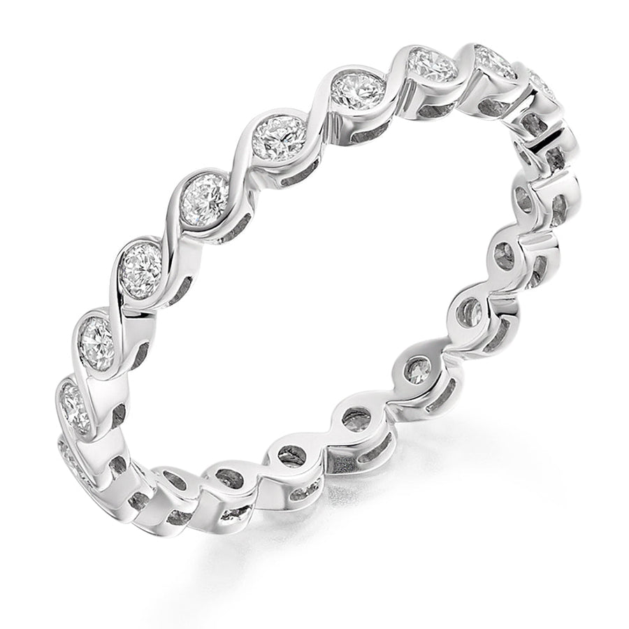Rubover Diamond Full Eternity Ring, 0.5ct