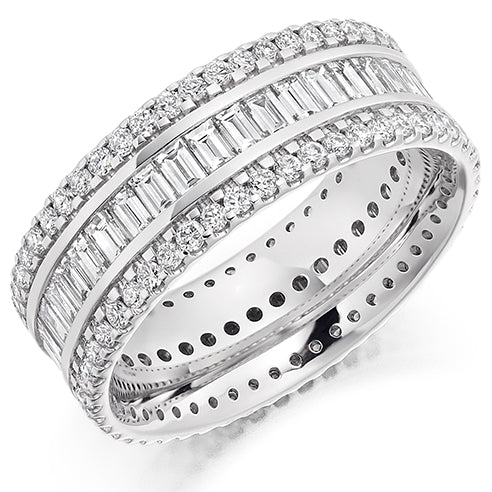 Channel & Micro-Claw Full Eternity Ring, 2.5ct total (FET2158)
