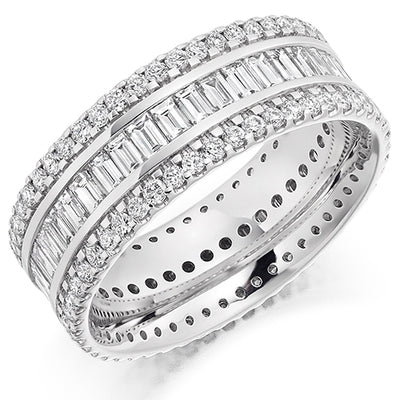 Channel & Micro-Claw Full Eternity Ring, 2.5ct total (FET2158)