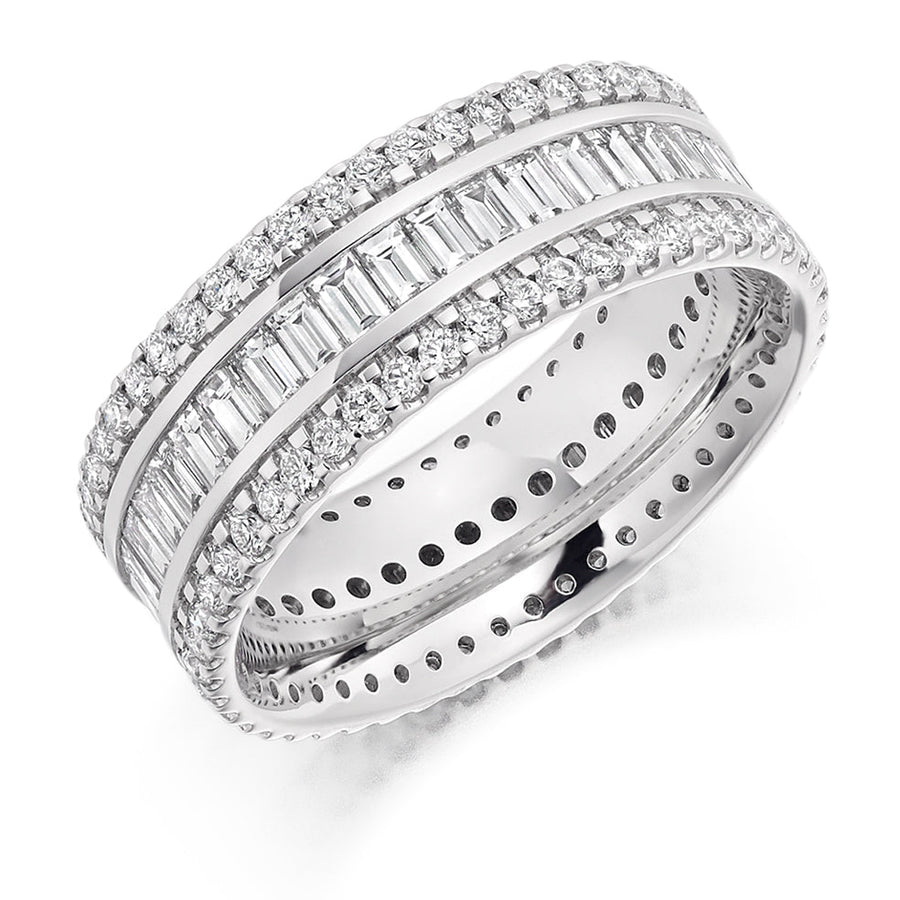 Channel & Micro-Claw Full Eternity Ring, 2.5ct total (FET2158)