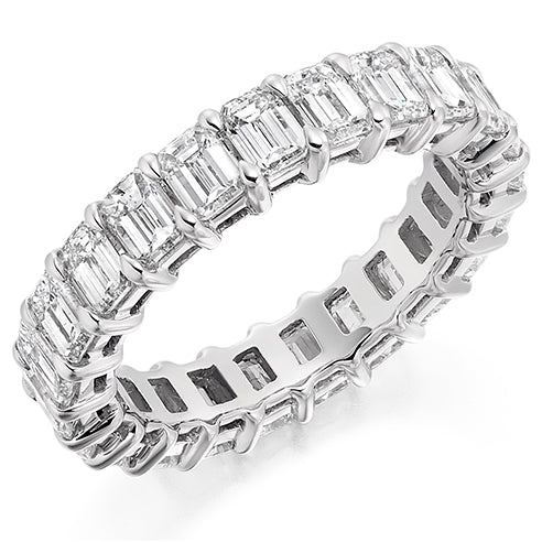 Claw-Set Diamond Full Eternity Ring, 4.3ct