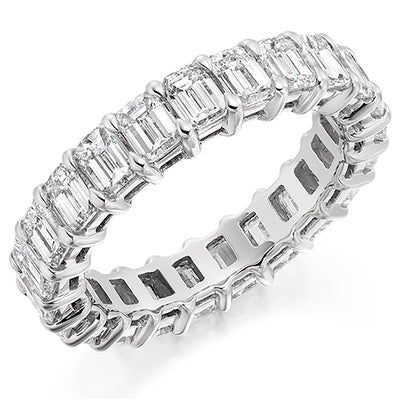 Claw-Set Diamond Full Eternity Ring, 4.3ct