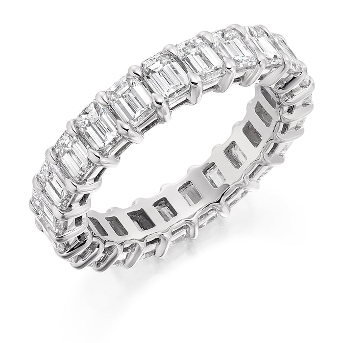 Claw-Set Diamond Full Eternity Ring, 4.3ct