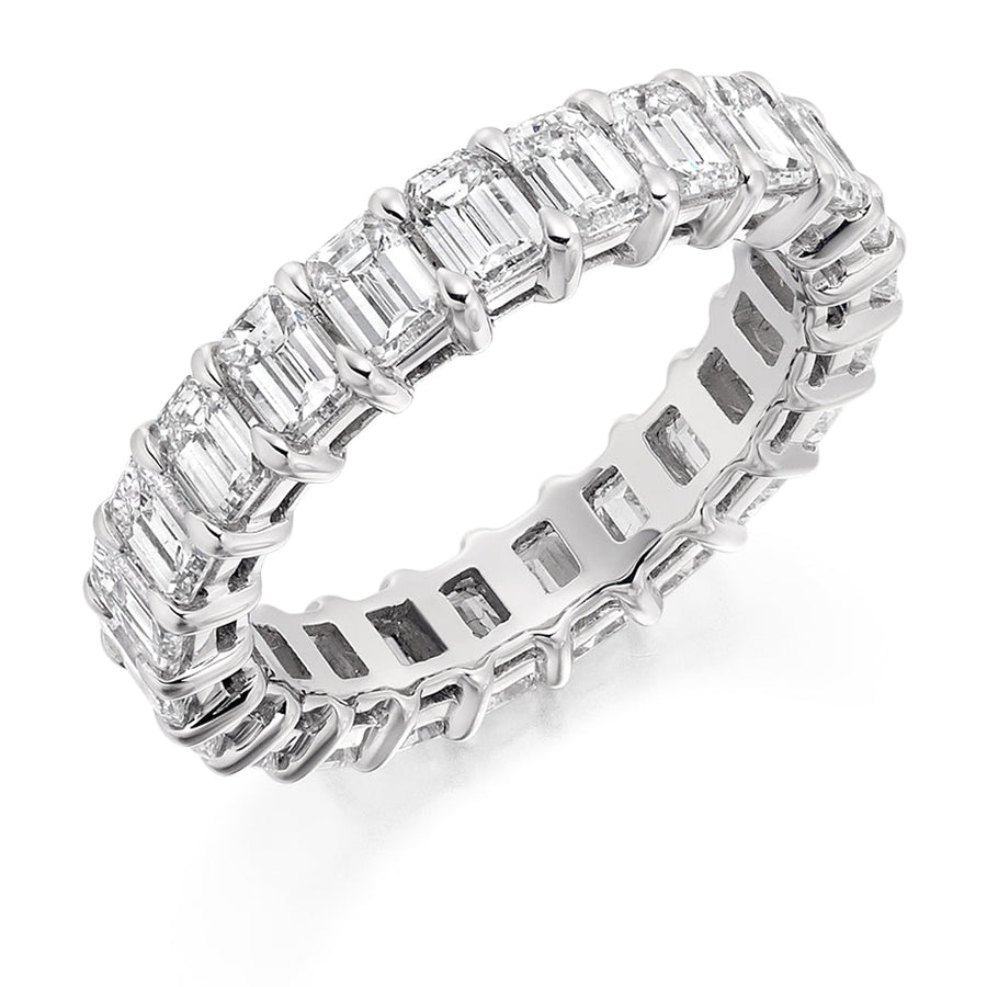 Claw-Set Diamond Full Eternity Ring, 4.3ct