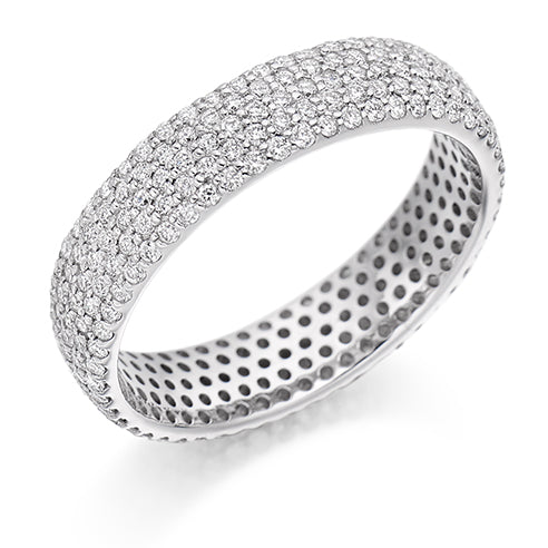 Pavé Diamond Full Eternity Ring, 1.0ct