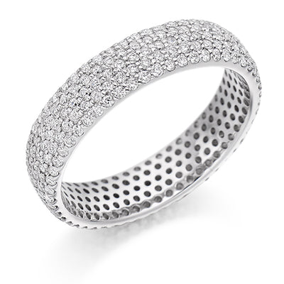 Pavé Diamond Full Eternity Ring, 1.0ct