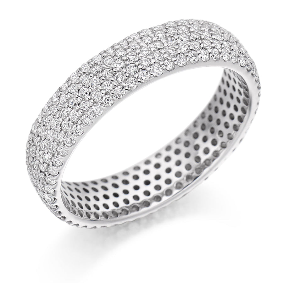 Pavé Diamond Full Eternity Ring, 1.0ct