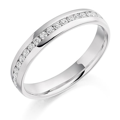 Channel-Set Diamond Full Eternity Ring B, 0.5ct